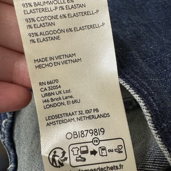 Free People Denim Kara Vest fitted corset size Small - Picture 7 of 7